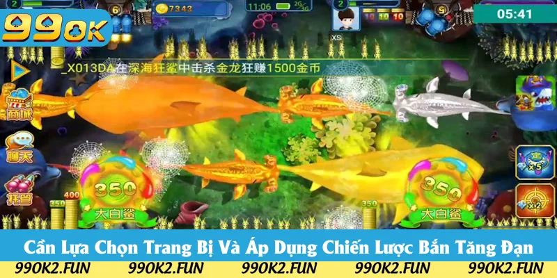 Mẹo chơi bắn cá 99OK tăng đạn và chọn vũ khí